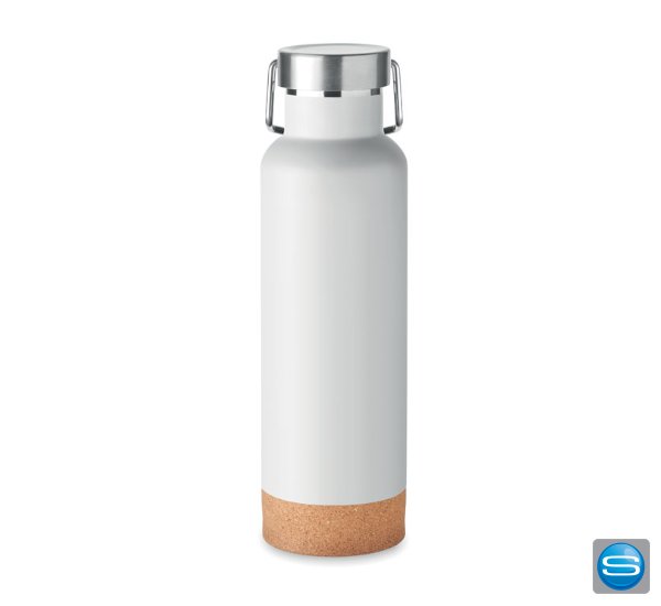 Trinkflasche mit Korkboden als Werbegeschenk veredeln Trinkflasche mit Korkboden als Werbegeschenk veredeln