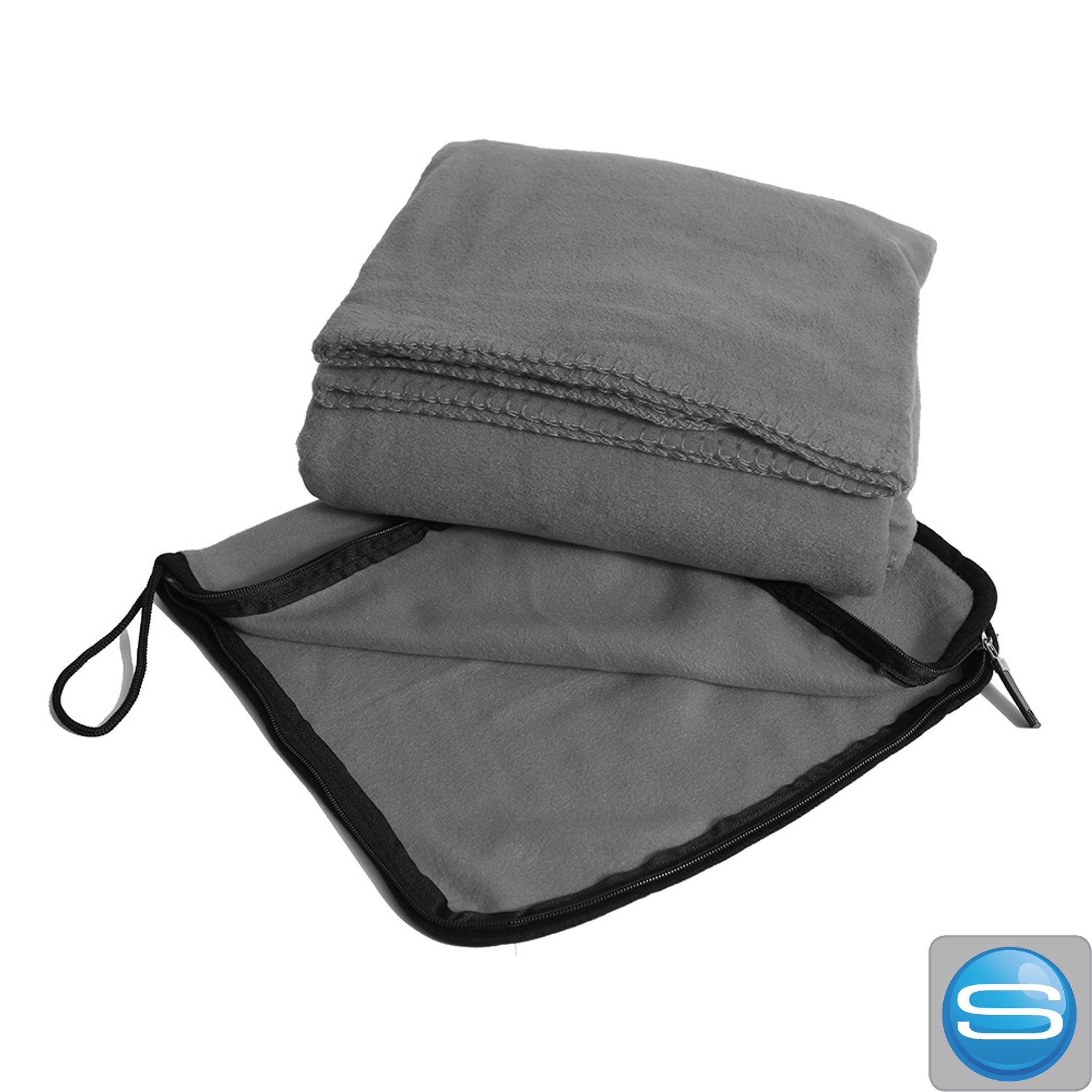 2-in-1 Decken-Kissen-Set mit Werbedruck