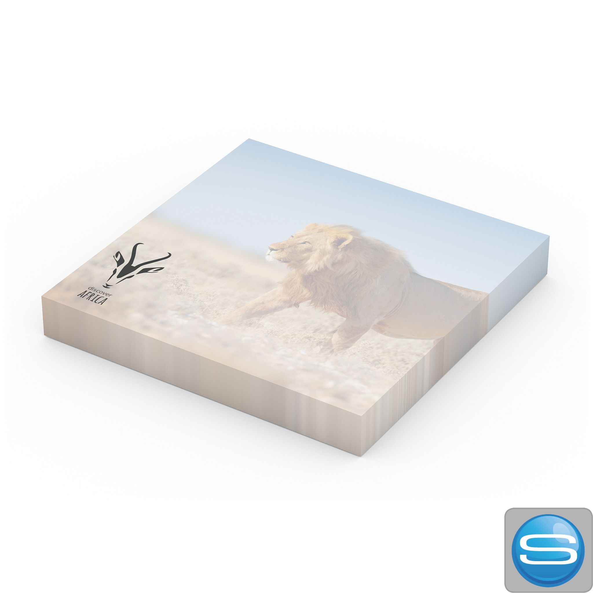 Haftnotizblock 72x72 mm mit individuellem Logodruck