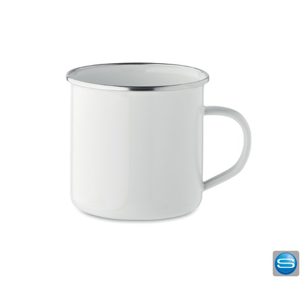 Emaillierter Becher mit Ihrem Logo versehen