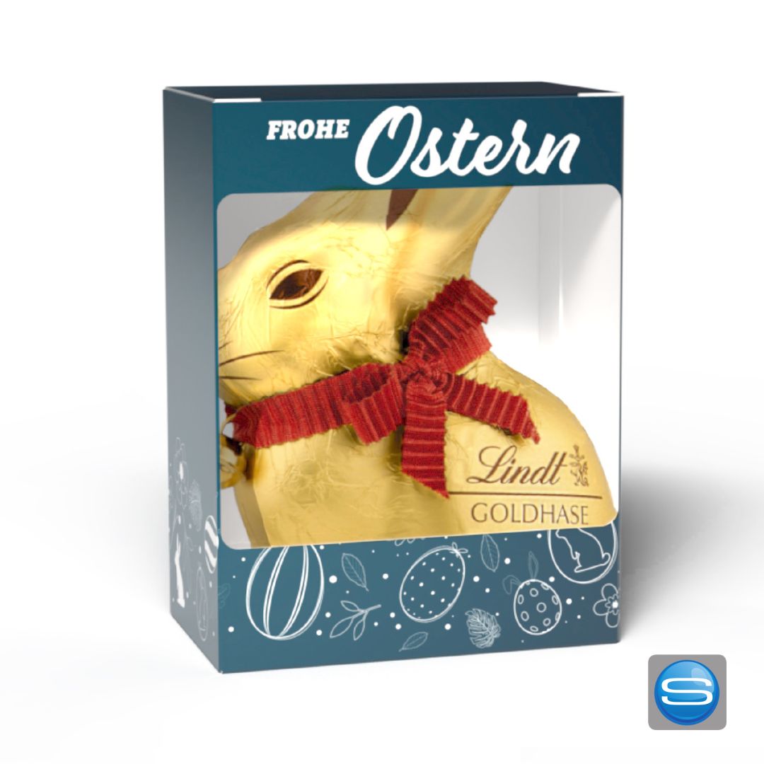 Lindt Goldhase 50g in bedruckter Verpackung