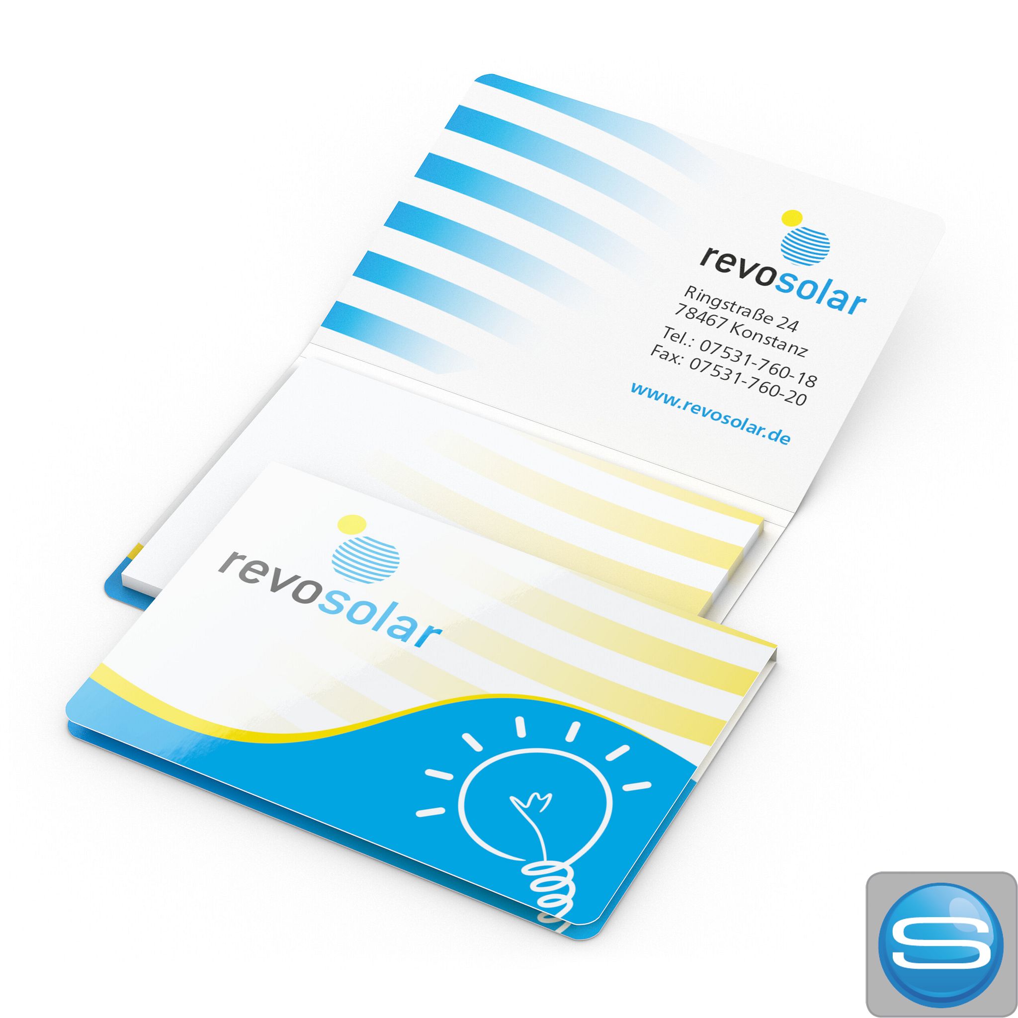 Haftnotizblock Memo-Card mit individuellem Logodruck