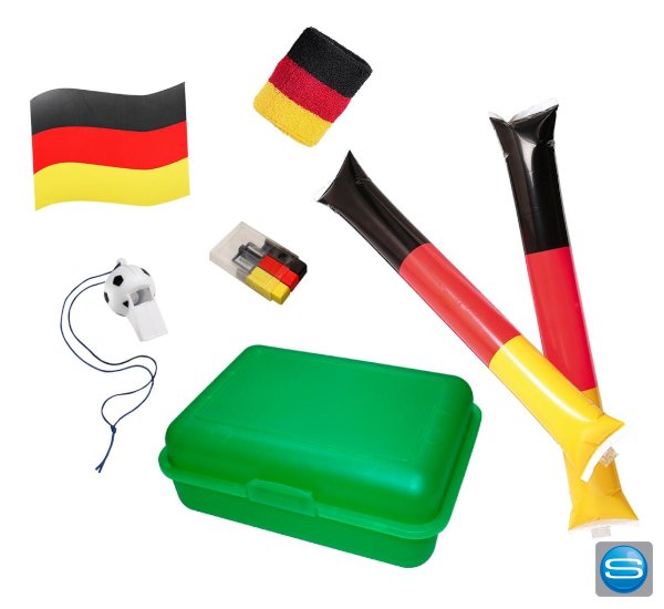 Fussball Fan Set in bedruckter Box