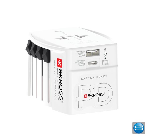 World Travel Adapter der Marke SKROSS mit Motiv