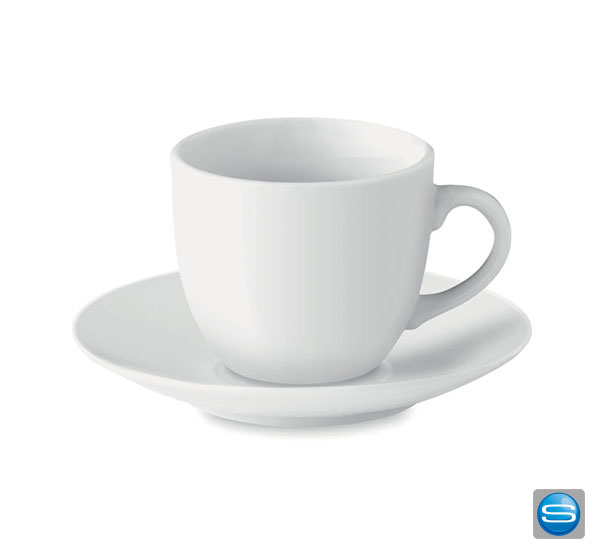 espressotasche-mit-logo Espresso Tasse mit Untertasse als Werbeartikel